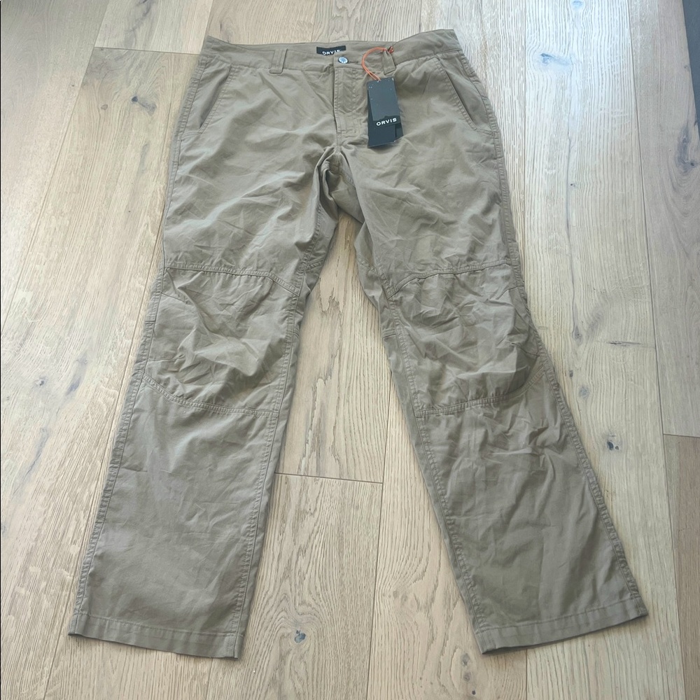 Orvis Men's Pants Khaki 34 X 32 New with Tags Outdoor